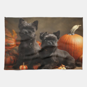 Linge De Cuisine Chiots Bouledogue Français Délice d'Automne Citrou