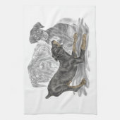 Linge De Cuisine Chiots Doberman Pinscher (Vertical)