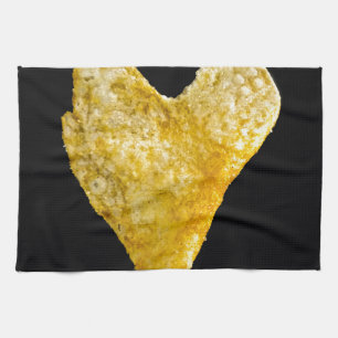 Linge De Cuisine Chip de pomme de terre en forme de coeur