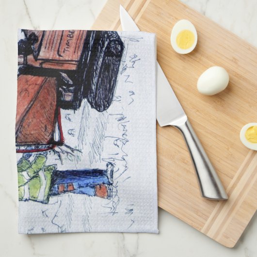 Linge De Cuisine Chipper de Timberwood (Quart Plié)