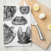 Linge De Cuisine Chiroptera de Haeckel (Quart Plié)