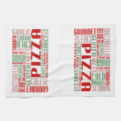 Linge De Cuisine chitChat à la pizza (Horizontal)