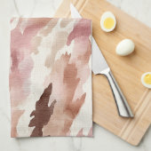 Linge De Cuisine Chocolat à la crème rose Brown (Quart Plié)