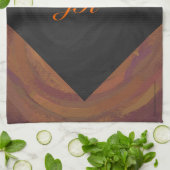 Linge De Cuisine Chocolat Carmel Swirl (Plié)