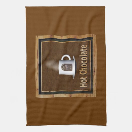 Linge De Cuisine Chocolat chaud (Vertical)
