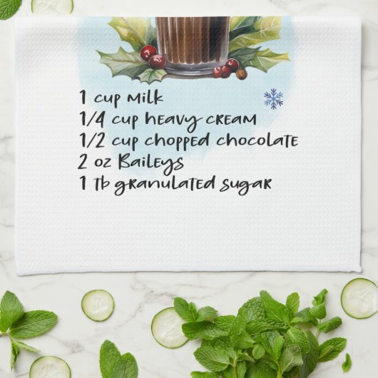 Linge De Cuisine Chocolat chaud classique (Plié)