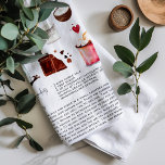 Linge De Cuisine Chocolat chaud maison | Heirloom de la recette<br><div class="desc">Pour un cadeau unique, faites cuire un lot de gâteries directement à partir d'une des recettes précieuses de grand-mère, et un cadeau avec une serviette de thé héritée imprimée avec la même recette. Transformez les recettes manuscrites de votre mère, de votre grand-mère ou de vos tantes en serviettes de thé...</div>