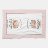 Linge De Cuisine Chocolat chaud rose de Noël Nom de la cuisine Serv (Horizontal)