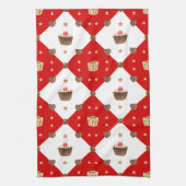 Linge De Cuisine Chocolat doux Traitements Aquarelle de Noël modern (Vertical)