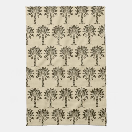 Linge De Cuisine Chocolat épice Moods Palm (Vertical)