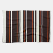 Linge De Cuisine Chocolat foncé rayures Brown (Horizontal)