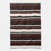 Linge De Cuisine Chocolat foncé rayures Brown (Vertical)