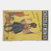 Linge De Cuisine Chocolat Menier Petite fille Mur écriture (Horizontal)