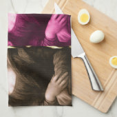 Linge De Cuisine Chocolat rose violet Poster de animal Mona Lisa (Quart Plié)