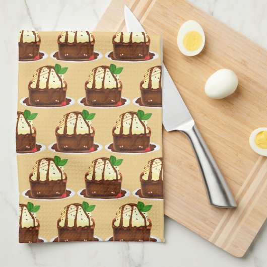 Linge De Cuisine Chocolate Brownie With Vanilla Ice Cream (Quart Plié)