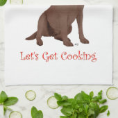 Linge De Cuisine Chocolate Labrador Retriever (Plié)