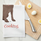 Linge De Cuisine Chocolate Labrador Retriever (Quart Plié)
