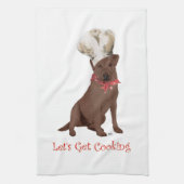 Linge De Cuisine Chocolate Labrador Retriever (Vertical)