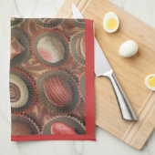 Linge De Cuisine Chocolats et truffes (Quart Plié)