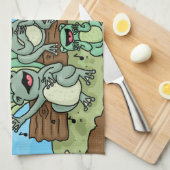 Linge De Cuisine Choeur de grenouille (Quart Plié)