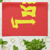 Linge De Cuisine Chok Dee ~ Good Luck in Thai Language Script (Plié)