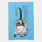 Linge De Cuisine Chonky rayé japonais Tabby Chat (Vertical)