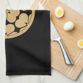 Linge De Cuisine Chosokabe Mon clan samouraï japonais (Quart Plié)