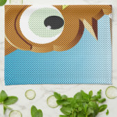 Linge De Cuisine Chouette à caricature au papier (Plié)