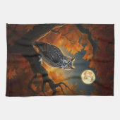 Linge De Cuisine Chouette à cornes en automne (Horizontal)