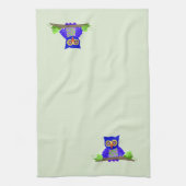 Linge De Cuisine Chouette bleue (Vertical)