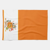 Linge De Cuisine Chouette Citrouille et grenouille (Horizontal)