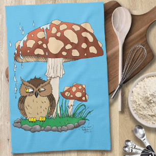 Linge De Cuisine Chouette de douche de printemps