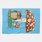 Linge De Cuisine Chouette de douche de printemps (Horizontal)