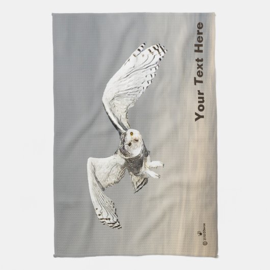 Linge De Cuisine Chouette des neiges (Vertical)