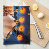 Linge De Cuisine Chouette d'Halloween (Quart Plié)