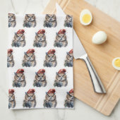 Linge De Cuisine Chouette d'hiver enchantée (Quart Plié)