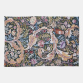 Linge De Cuisine Chouette et fleurs, William Morris (Horizontal)