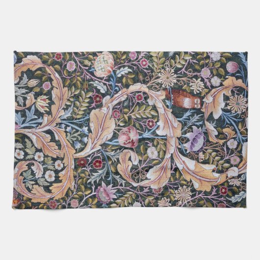 Linge De Cuisine Chouette et fleurs, William Morris (Horizontal)
