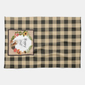 Linge De Cuisine Chouette et nature avec texte personnalisable (Horizontal)