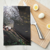 Linge De Cuisine Chouette hivernale majestueuse (Quart Plié)