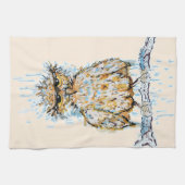 Linge De Cuisine Chouette mouillée (Horizontal)