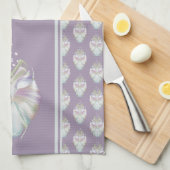 Linge De Cuisine Chouette Oracle Pastel Purple (Quart Plié)