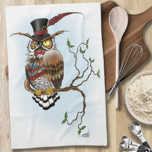 Linge De Cuisine Chouette victorienne