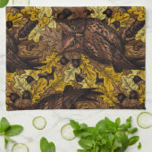 Linge De Cuisine Chouettes d'automne (Plié)