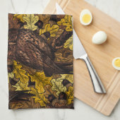 Linge De Cuisine Chouettes d'automne (Quart Plié)