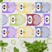 Linge De Cuisine Chouettes mignonnes, Chouette Motif, Chouettes col (Plié)