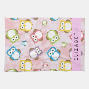Linge De Cuisine Chouettes mignonnes, Chouette Motif, Chouettes col