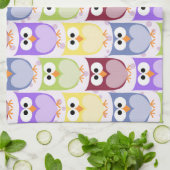 Linge De Cuisine Chouettes mignonnes, Chouette Motif, Chouettes pou (Plié)
