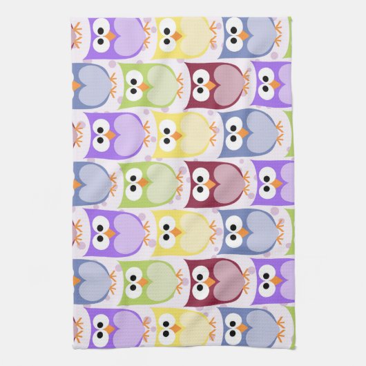 Linge De Cuisine Chouettes mignonnes, Chouette Motif, Chouettes pou (Vertical)