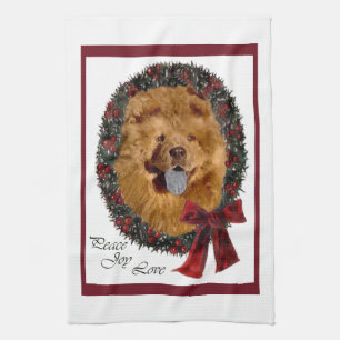 Linge De Cuisine Chow Chow Noël